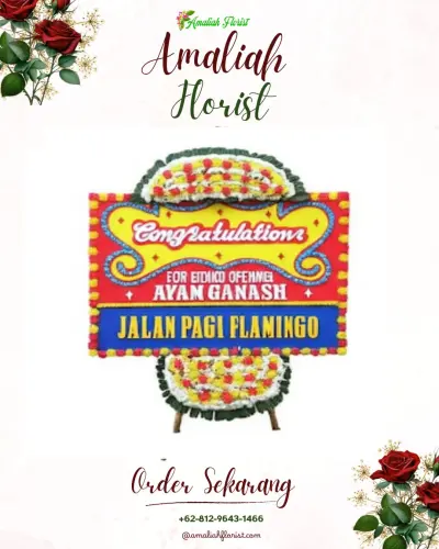 Bunga Papan Congratulation di Keagungan